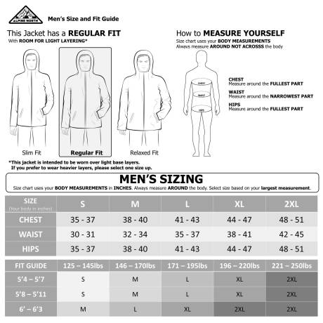 Alpine North - YOHO MEN'S | Veste rembourrée homme légère pliable duvet végan (avec sac)