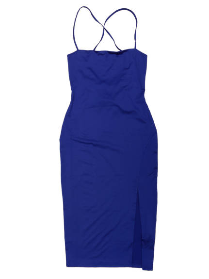 Allegra K- Strap Sleeveless Split Bodycon Dress