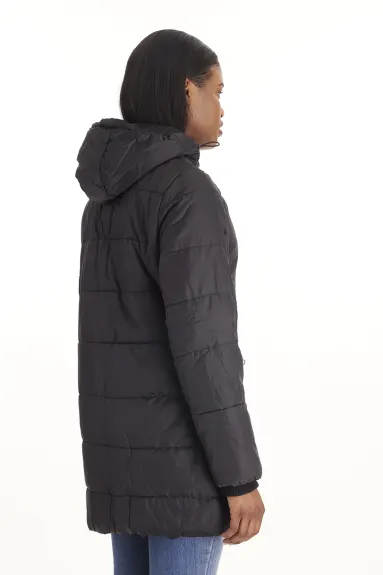 Quilted Hybrid Puffer Coat - Modern Eternity