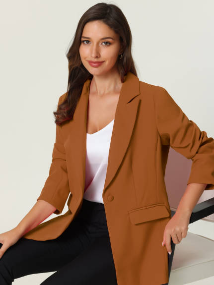 Hobemty- Office Long Sleeve Blazer Jacket