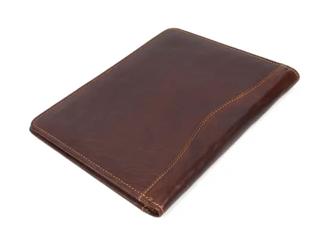 Aaron Leather Goods - Organisateur en cuir Polaris - Marron