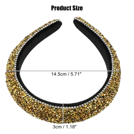 Unique Bargains- Rhinestone Crystal Diamond Bling Headbands