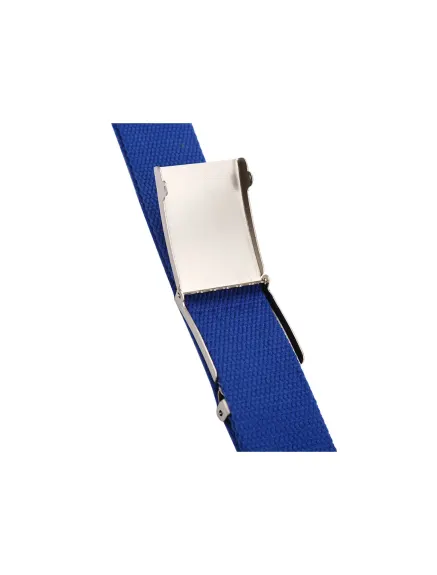 Unique Bargains- Ceinture réglable en toile unisexe avec boucle coulissante