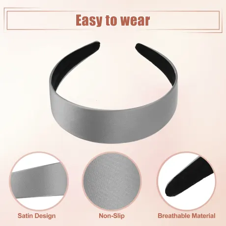 Unique Bargains- Wide Satin Headband