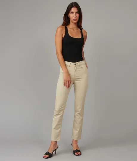 Lola Jeans KATE-SAND High Rise Slim Jeans