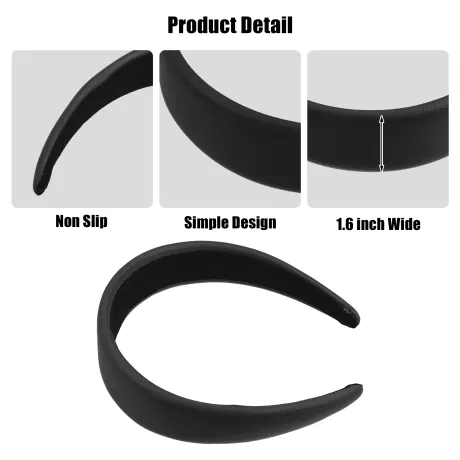 Unique Bargains- Faux Leather Hair Bands Headband