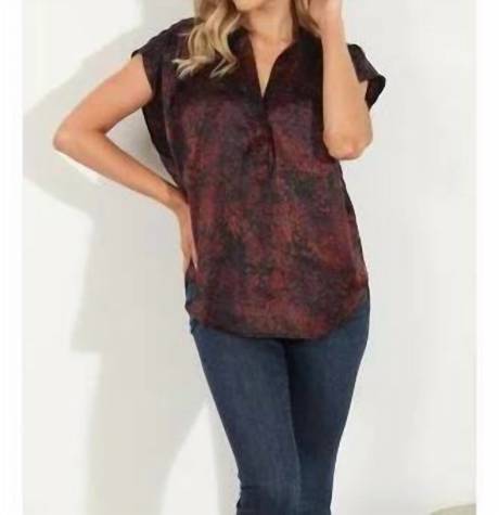 Veronica M Randall Woven Dolman Blouse