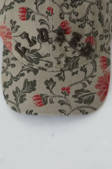 CLOSED Casquette en coton sergé imprimé pour hommes