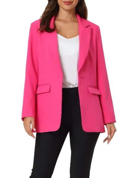 Hobemty- Office Long Sleeve Blazer Jacket