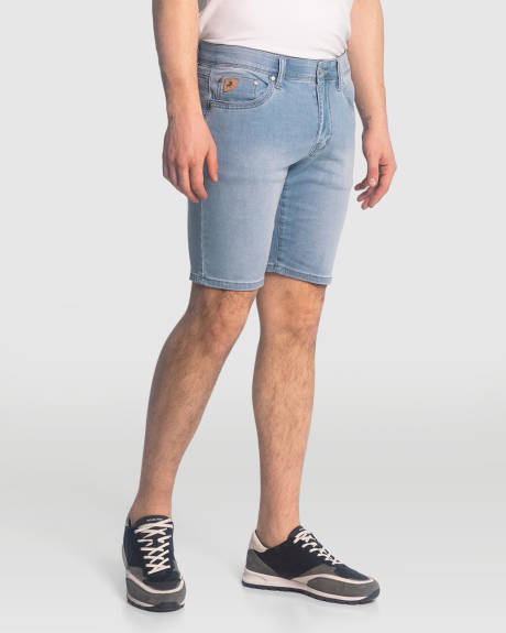 LOIS -Dennis Bleach Blue Denim Shorts