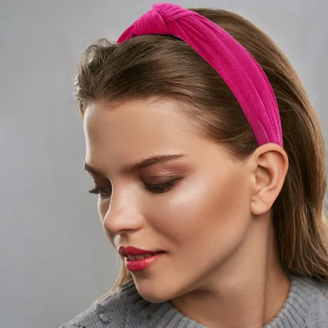 Unique Bargains- Velvet Knotted Padded Headbands Hairband