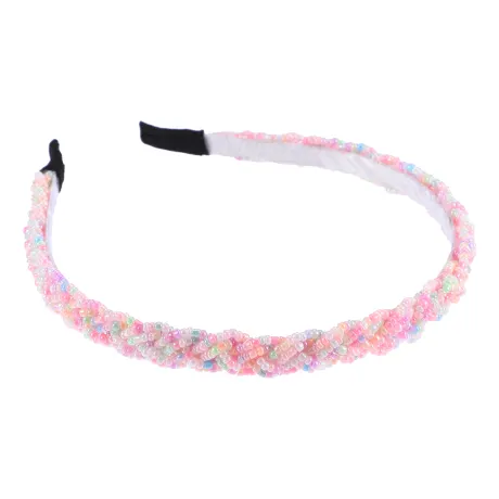 Unique Bargains - Crisscross Beaded Headband