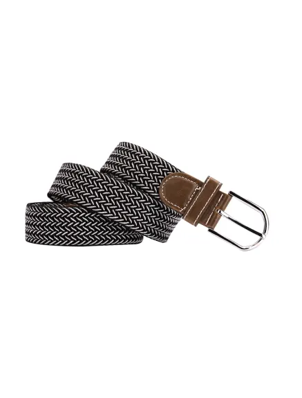 Unique Bargains- Unisex Canvas Elastic Fabric Woven Stretch Braided Belt