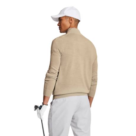 Lyle & Scott - Mens Merino Wool Quarter Zip Golf Sweater