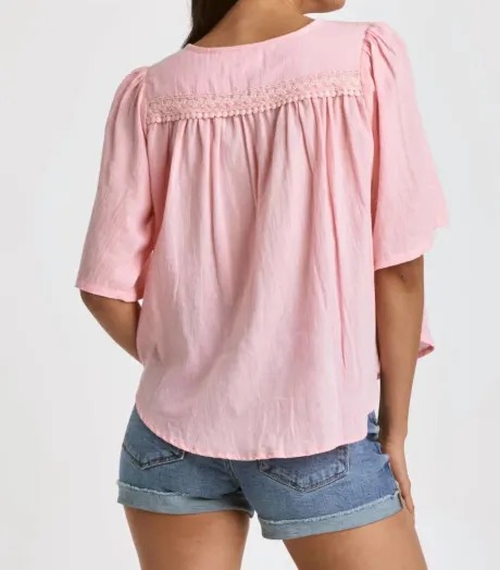 DEAR JOHN DENIM - Warner Short Sleeve Blouse