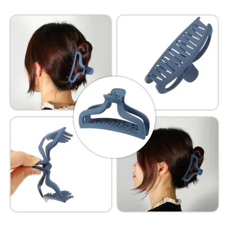 Allegra K - Griffes à cheveux solides de base en plastique