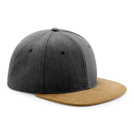 Beechfield - Unisex Faux Suede Peak Snapback Cap