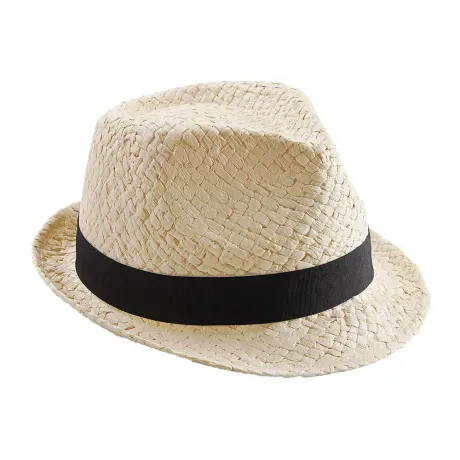 Beechfield - Unisex Straw Festival Trilby Hat