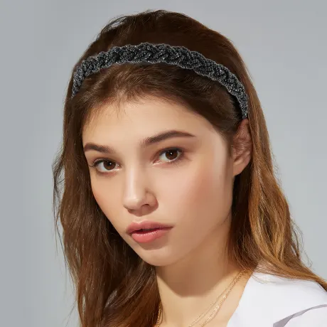 Unique Bargains - Crisscross Beaded Headband