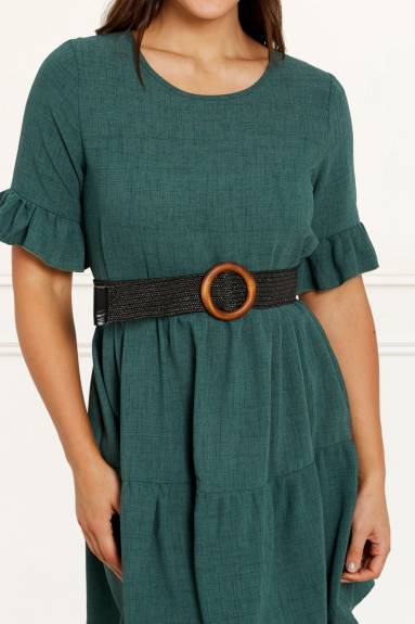 Annick - Aline Belt Elastic Round Buckle