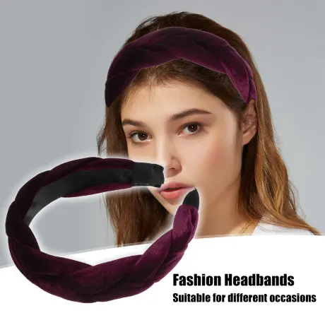 Unique Bargains - Thick Braided Velvet Headband