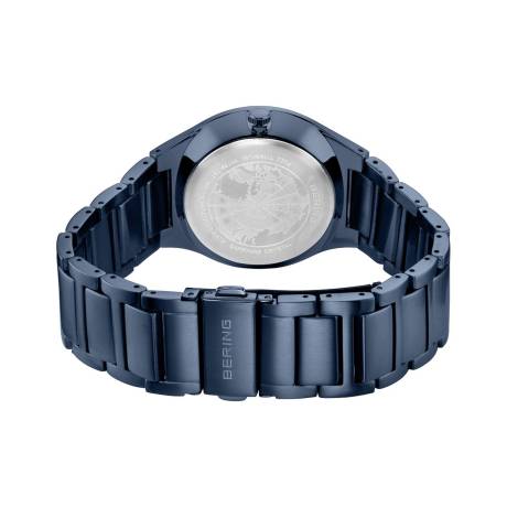 BERING - Montre en titane pour homme de 39 mm en bleu/bleu