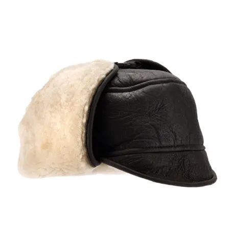 Eastern Counties Leather - Mens Harrison Aviator Sheepskin Hat