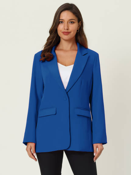 Hobemty- Office Long Sleeve Blazer Jacket