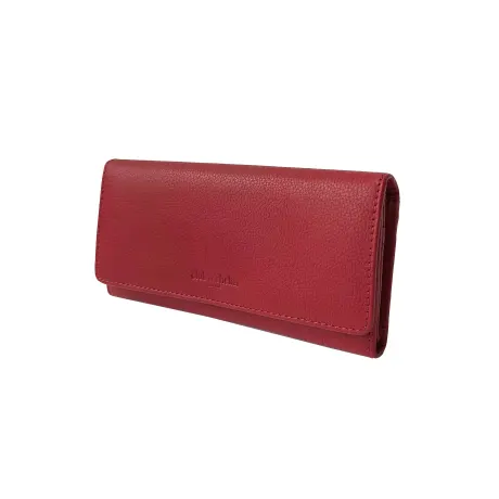 Club Rochelier Ladies' Leather Clutch Wallet with Gusset Pocket