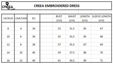 Creea - Robe brodée - Blanc