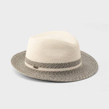 Canadian Hat 1918 - Fulvio - Short Fedora Bi Color W/Straw Detail