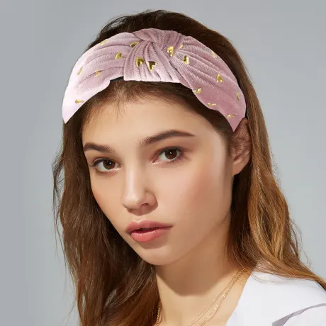 Unique Bargains - Heart Print Knotted Headband