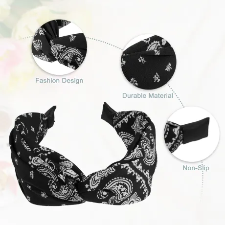 Unique Bargains- Fashion Knotted Wide Headband