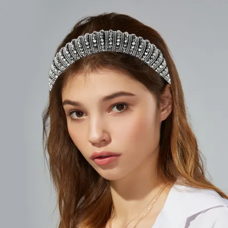 Unique Bargains- Crystal Embellished Rhinestone Bling Hairband