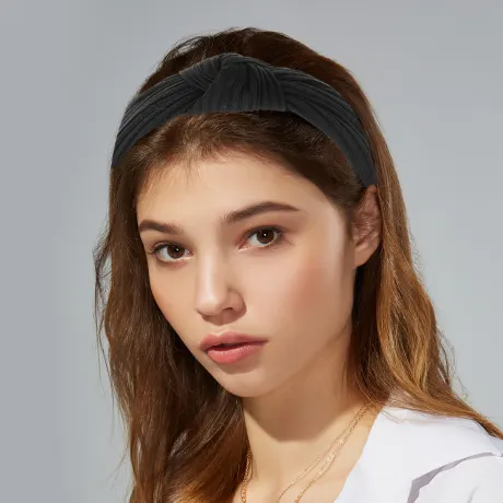 Unique Bargains- Textured Cotton Knot Headband Hairband