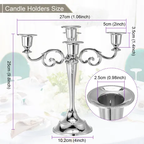 Cheibear- 5 Arm Candelabra Candle Holder