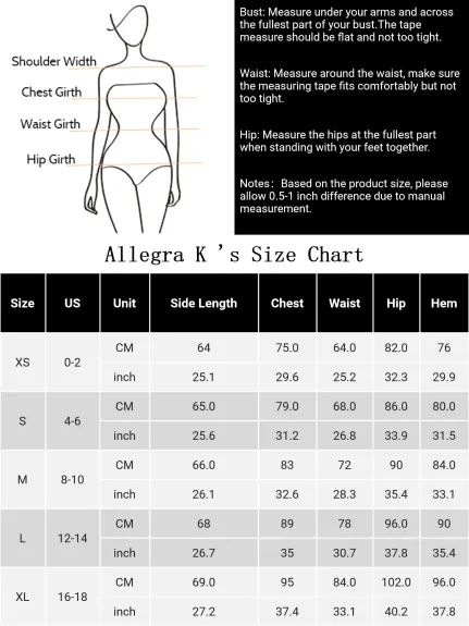 Allegra K- Robe Mini Bodycon à Nœud et Fronces