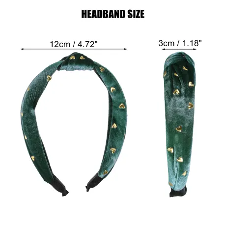 Unique Bargains - Heart Print Knotted Headband