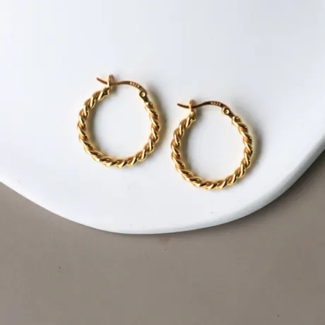 Horace Jewelry - Twisted hoop earrings Torsado