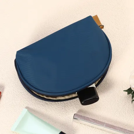 Unique Bargains- Half Moon Shape Travel Makeup Bag