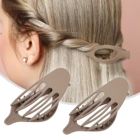 Unique Bargains - 2pcs Plastic Hair Claws Hair Barrettes