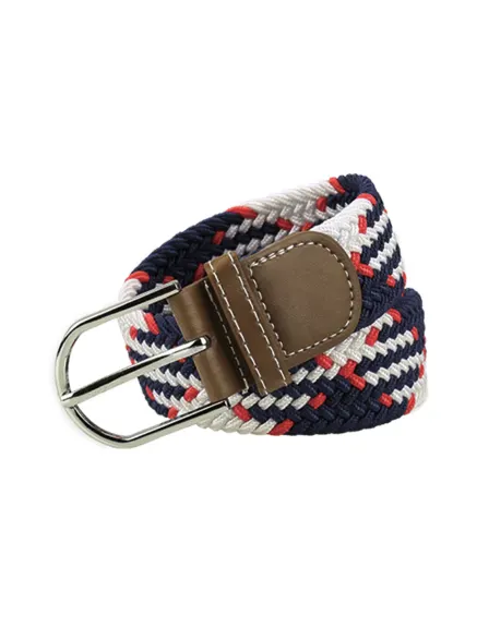 Unique Bargains- Unisex Canvas Elastic Fabric Woven Stretch Braided Belt