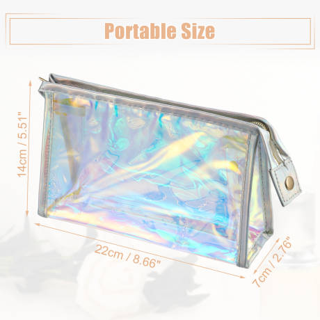 Unique Bargains- Clear Makeup Bag Toiletry Travel Storage PVC