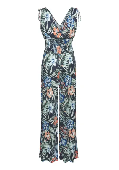 Lascana-Printed V-neck Jumpsuit