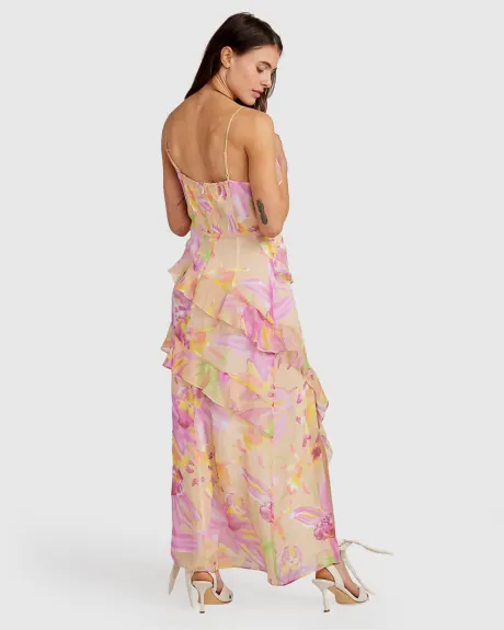 Belle & Bloom Ocean Eyes Limited Edition SILK Maxi Dress