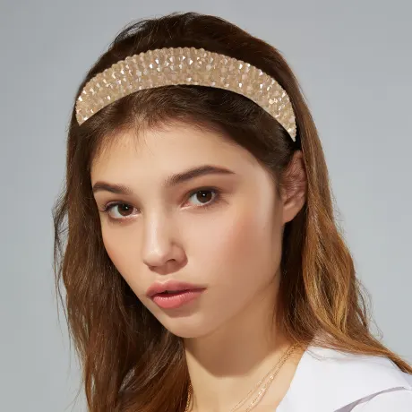 Unique Bargains- Rhinestone Bling Padded Headband Hairband