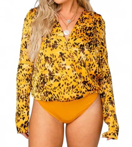 BUDDYLOVE - Melissa Surplice Long Sleeve Bodysuit