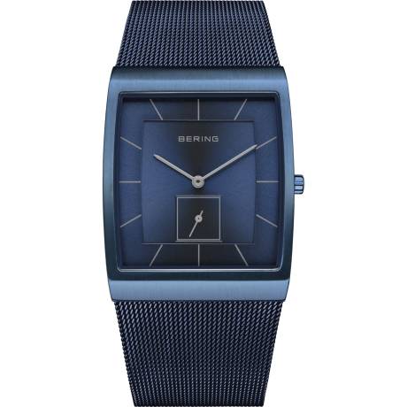 BERING - 33mm Men's Solar Stainless Steel Watch In Blue/Blue