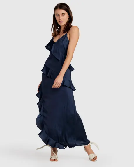 Belle & Bloom Ocean Eyes Limited Edition SILK Maxi Dress