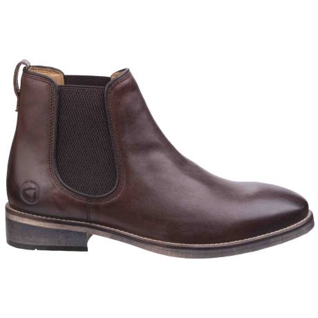 Cotswold - Mens Corsham Town Leather Pull On Casual Chelsea Ankle Boots